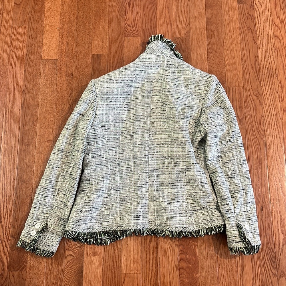 Anne Klein Women’s Black White and Green Jacket Size 4