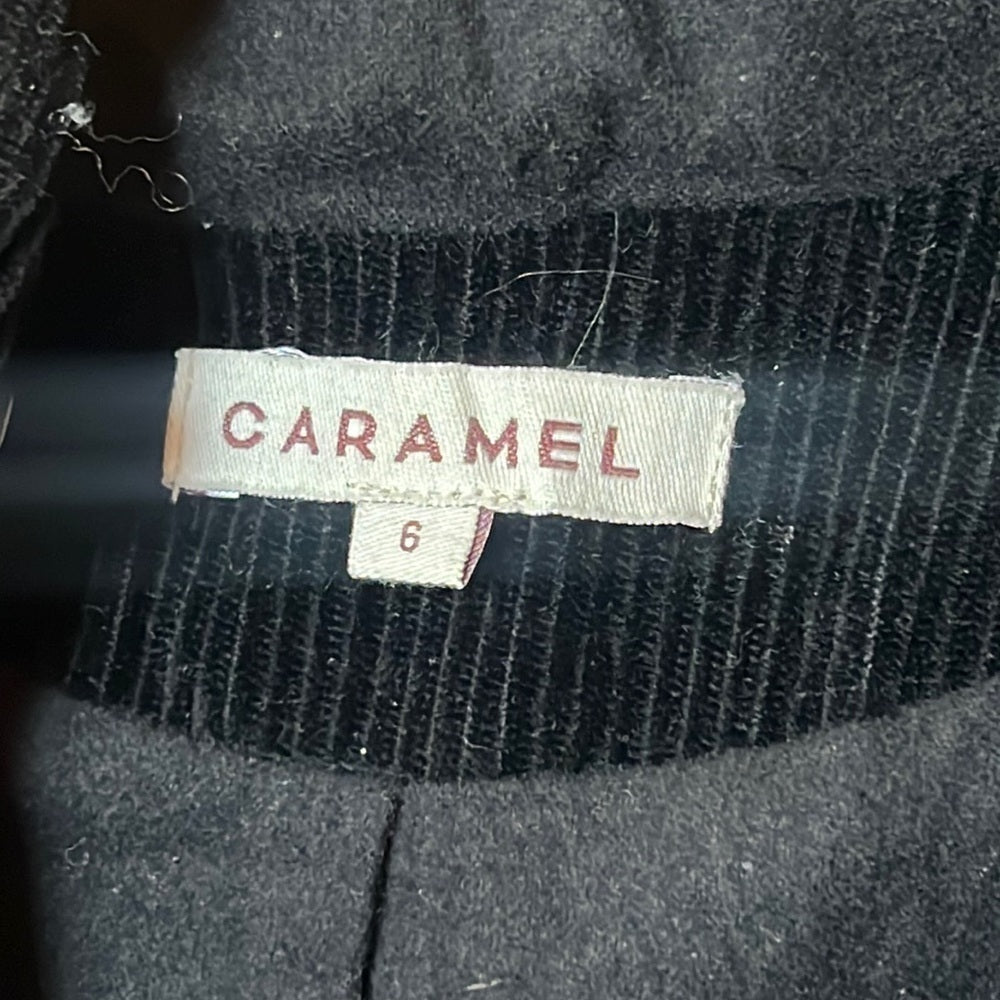 Caramel Women’s Black Corduroy Jacket Size 6