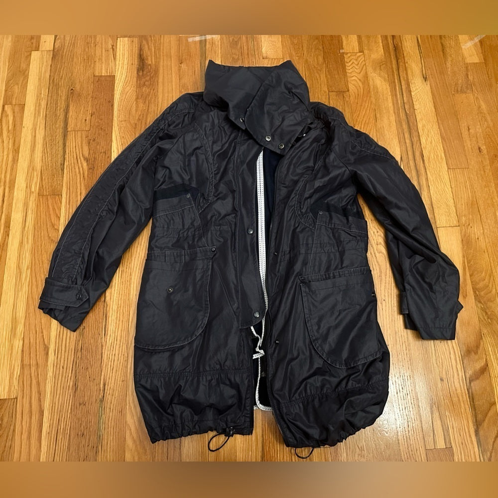 McGinn Black Thick Rain Jacket Size 38