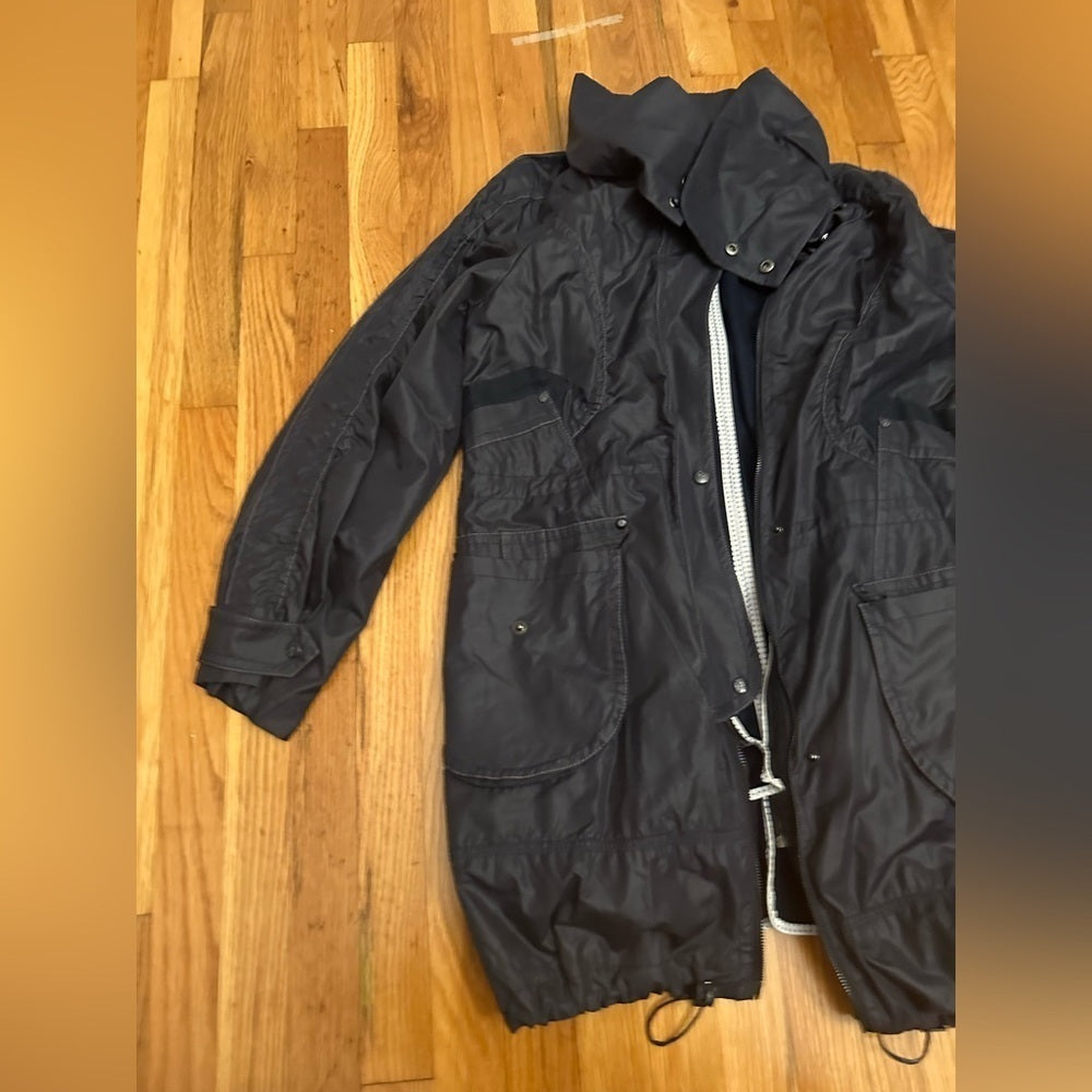McGinn Black Thick Rain Jacket Size 38