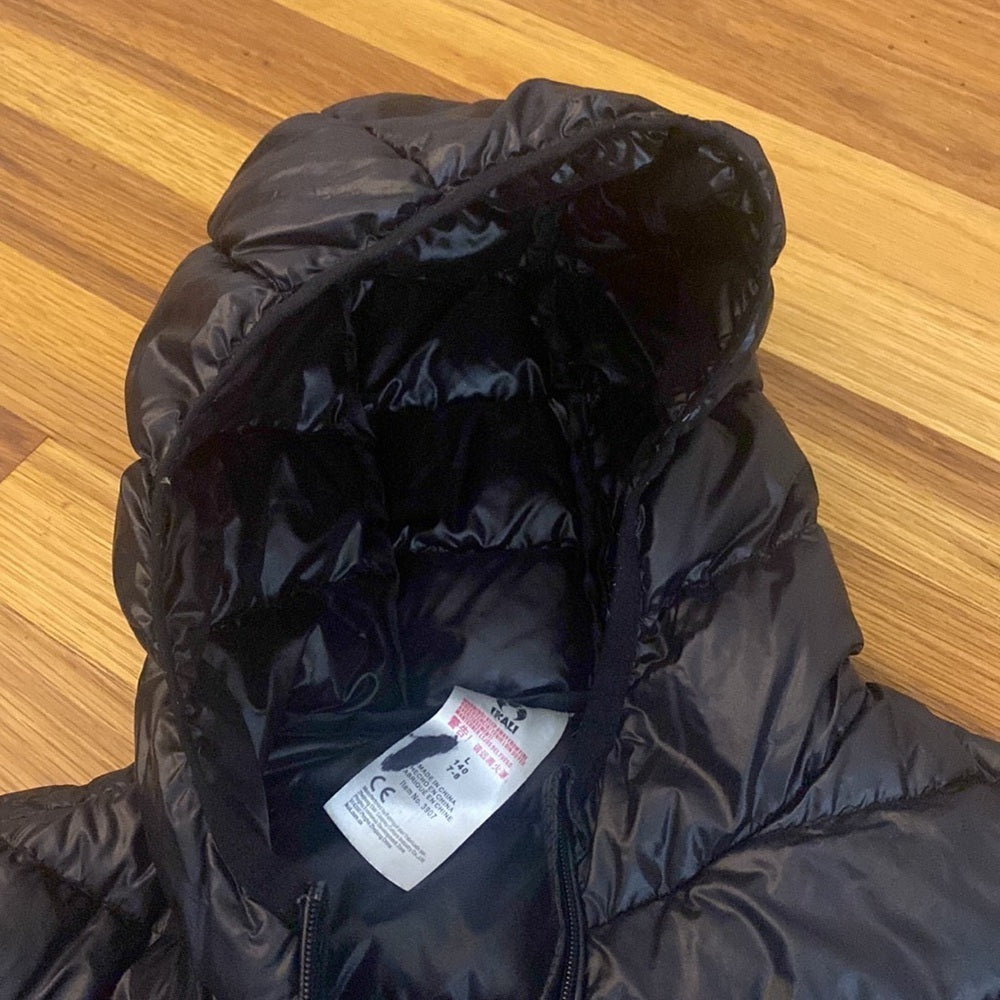Ikali Girls Black Puffer Jacket Size 7/8