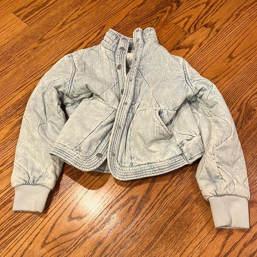 Blanknyc Girl’s Blue Washed Jacket Size S