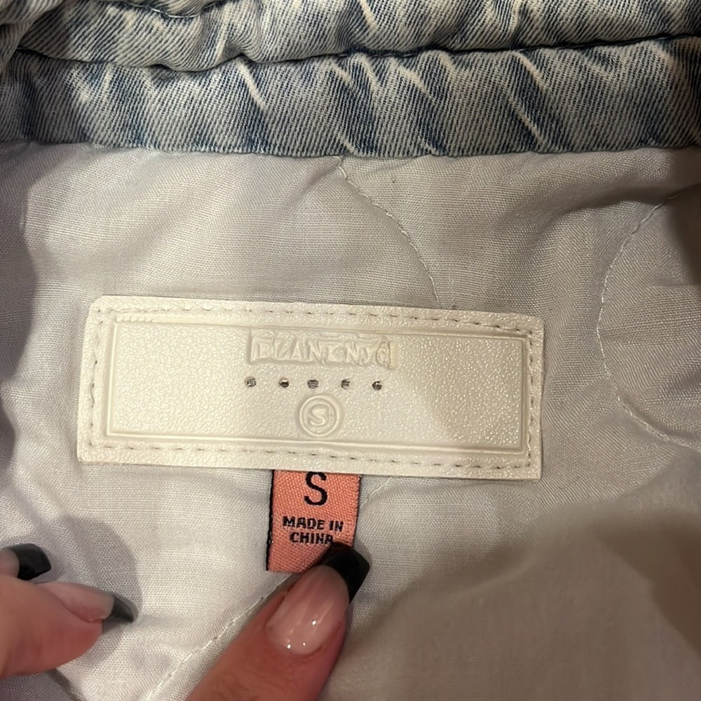Blanknyc Girl’s Blue Washed Jacket Size S