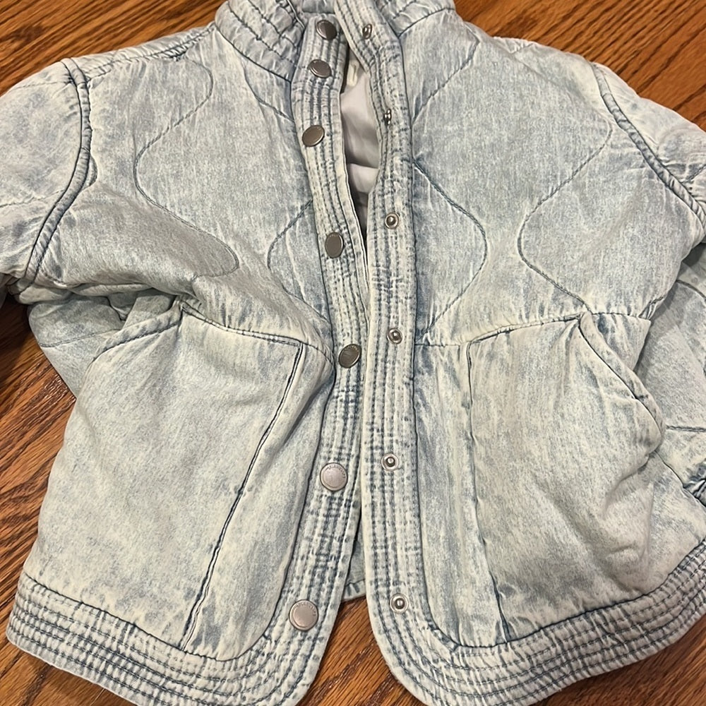Blanknyc Girl’s Blue Washed Jacket Size S