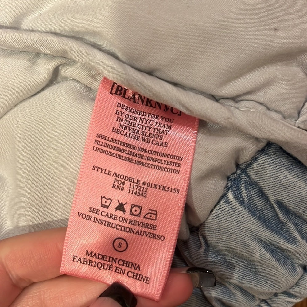 Blanknyc Girl’s Blue Washed Jacket Size S