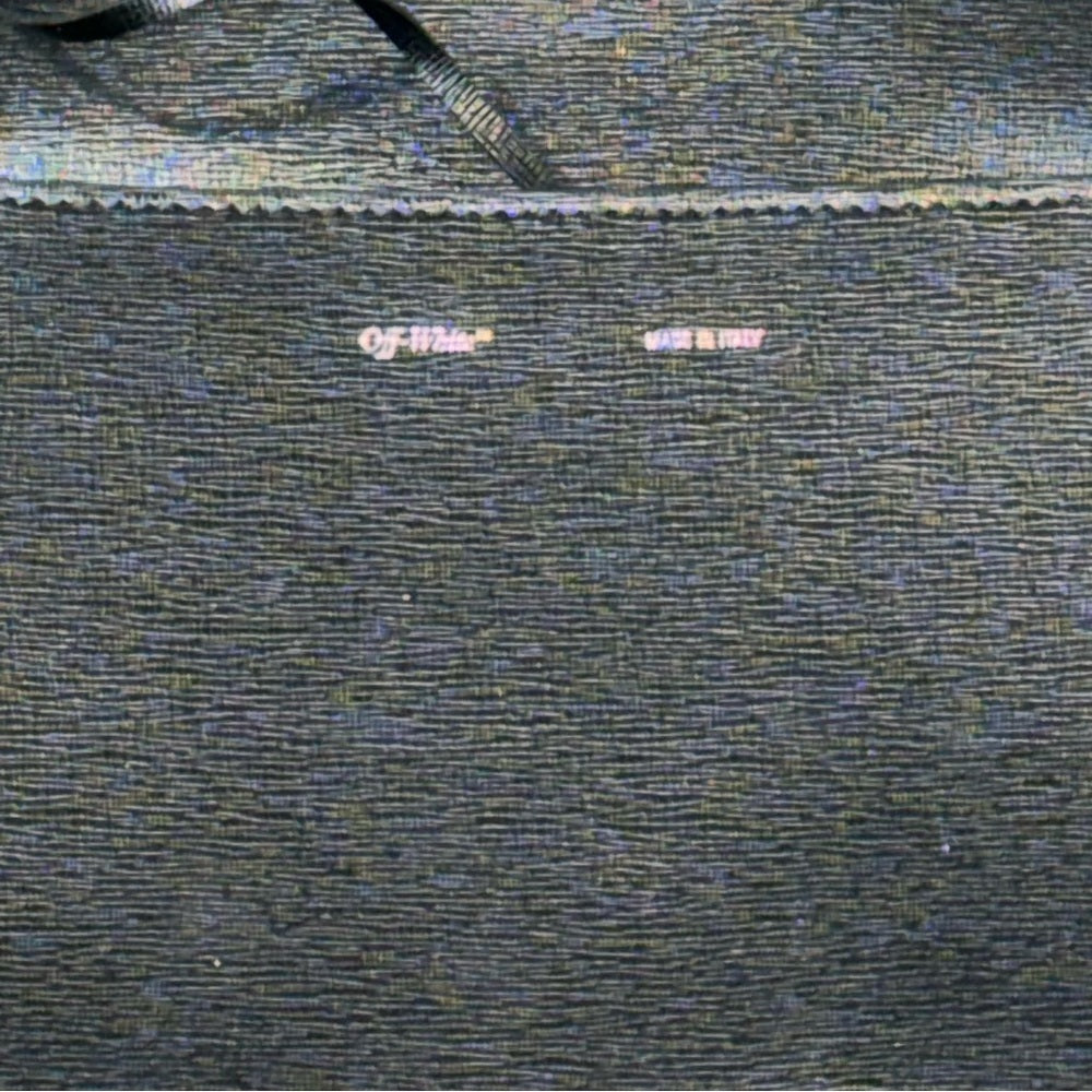 Off White Binder Clip Black Leather Crossbody Bag