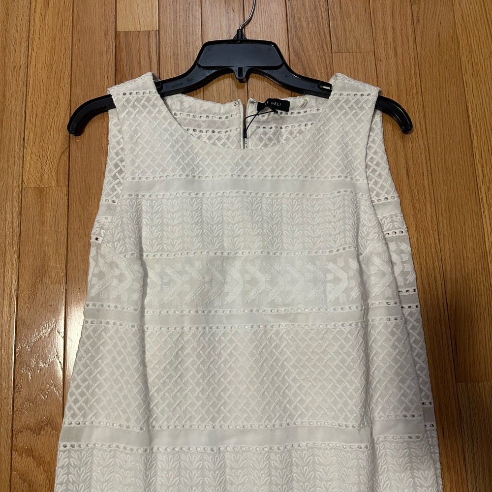 NWT Le Gali Elegant White Sleeveless Dress Size Small