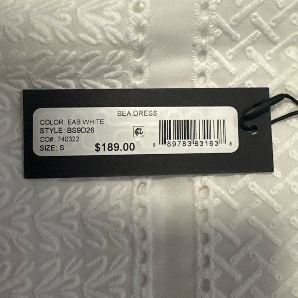 NWT Le Gali Elegant White Sleeveless Dress Size Small