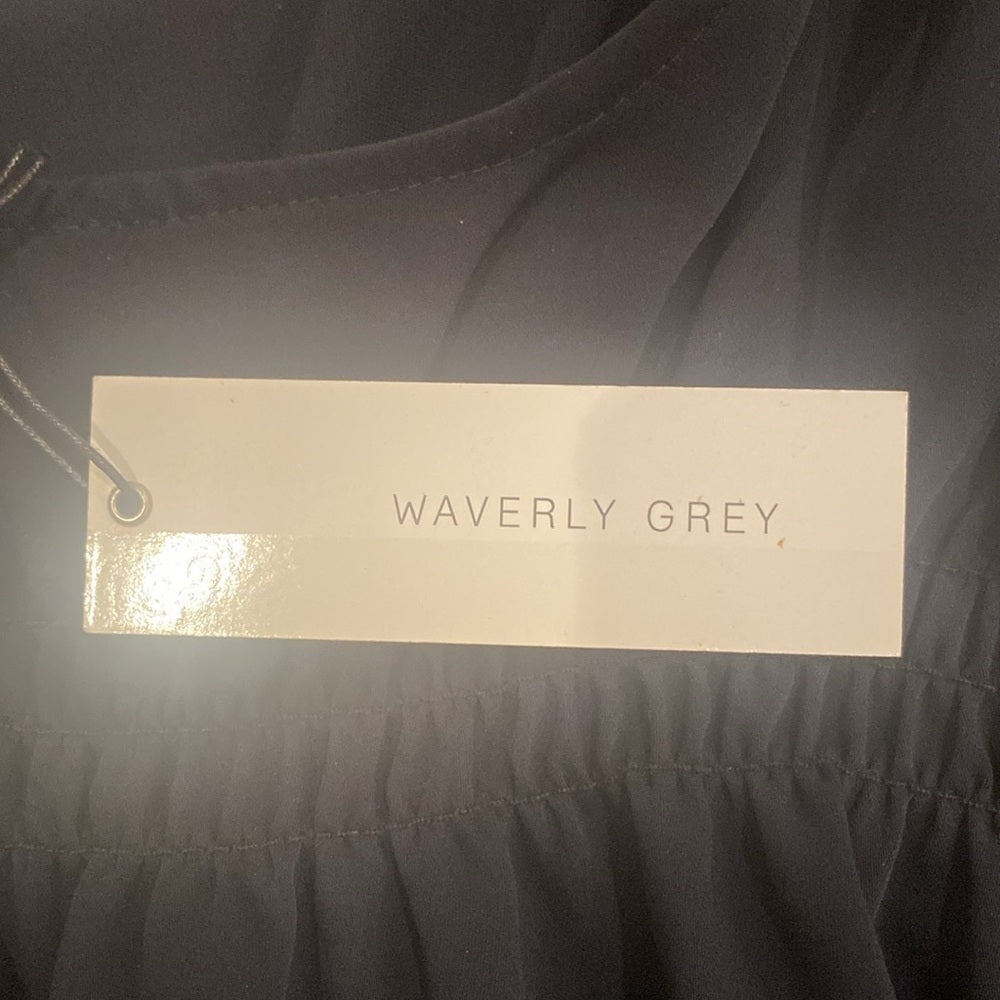 NWT Waverly Grey Women’s Black Blouse Size XS
