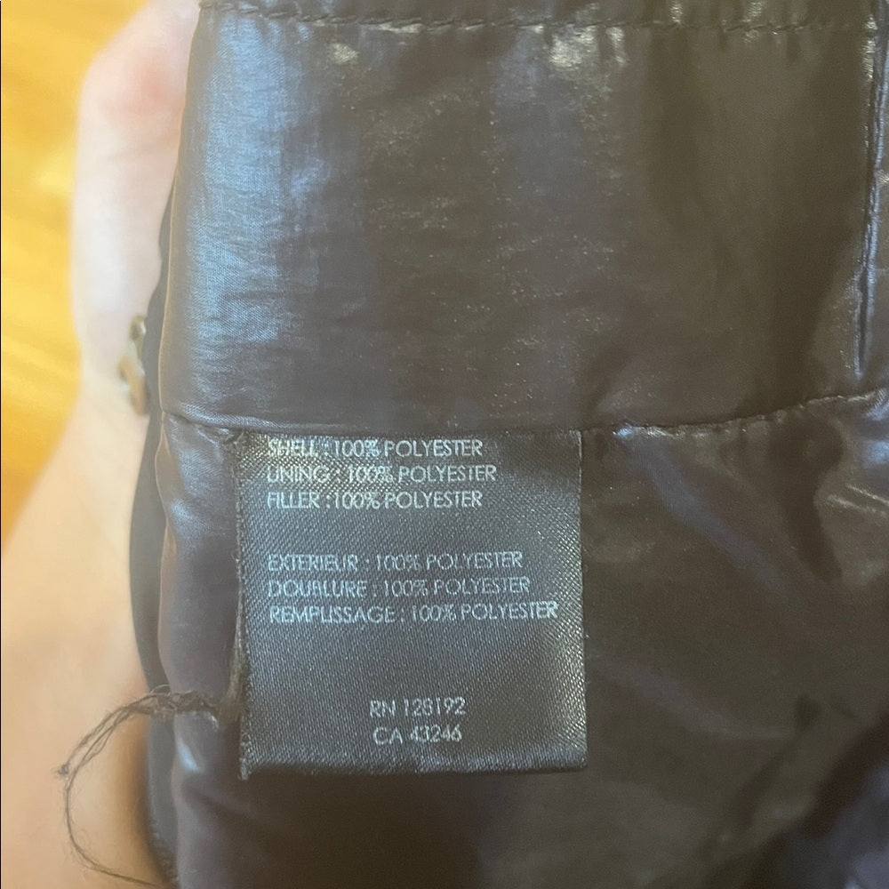 Tech Black Hooded Jacket Size XL