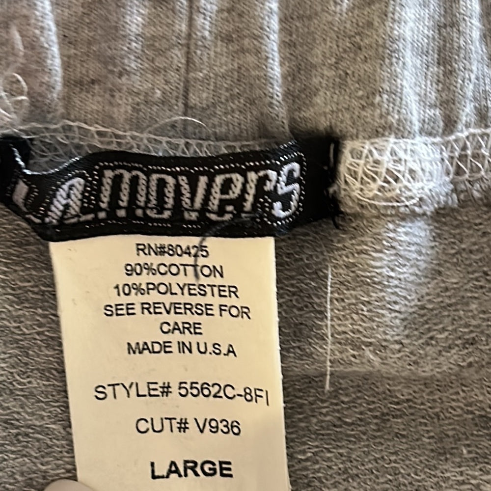 NWT LA Movers Womens Gray Sweatpants Size Large