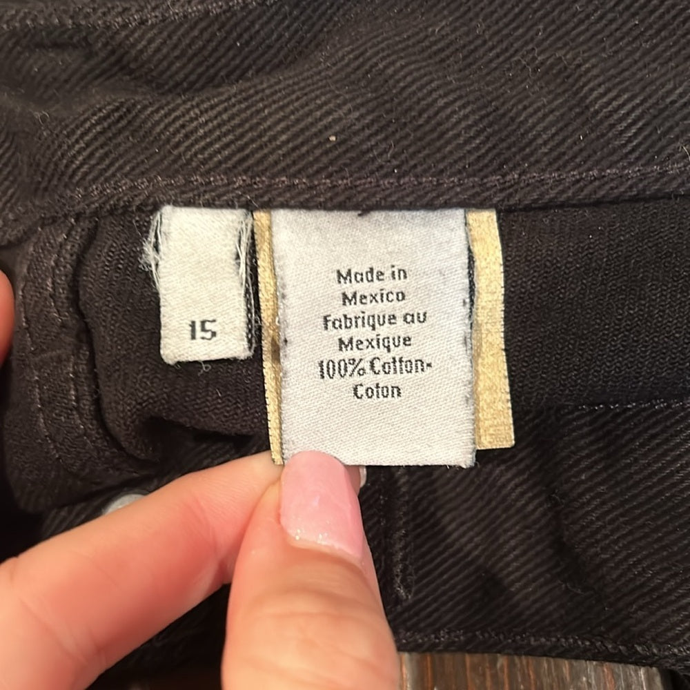 NWT Calvin Klein Junior’s Black Jeans Size 15