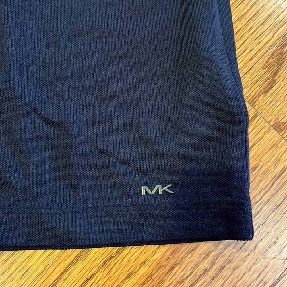 NWT Michael Kors Men’s Black and Grey Polo Size L