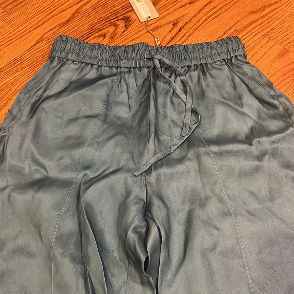 NWT Tucker Woman’s Dutch Blue In Cupro Twill Julia Pants Size S