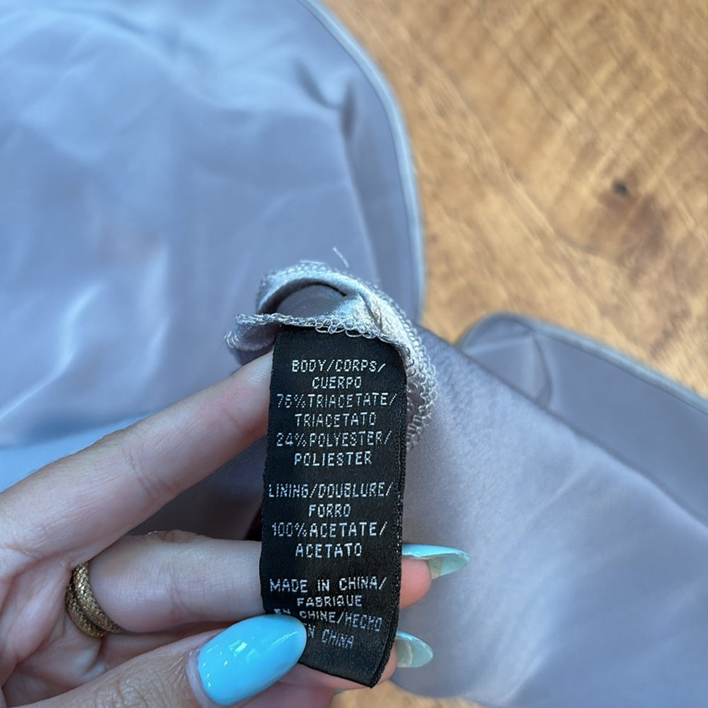 Jill Jill Stuart Woman’s Grey Shiny Maxi Dress Size 0