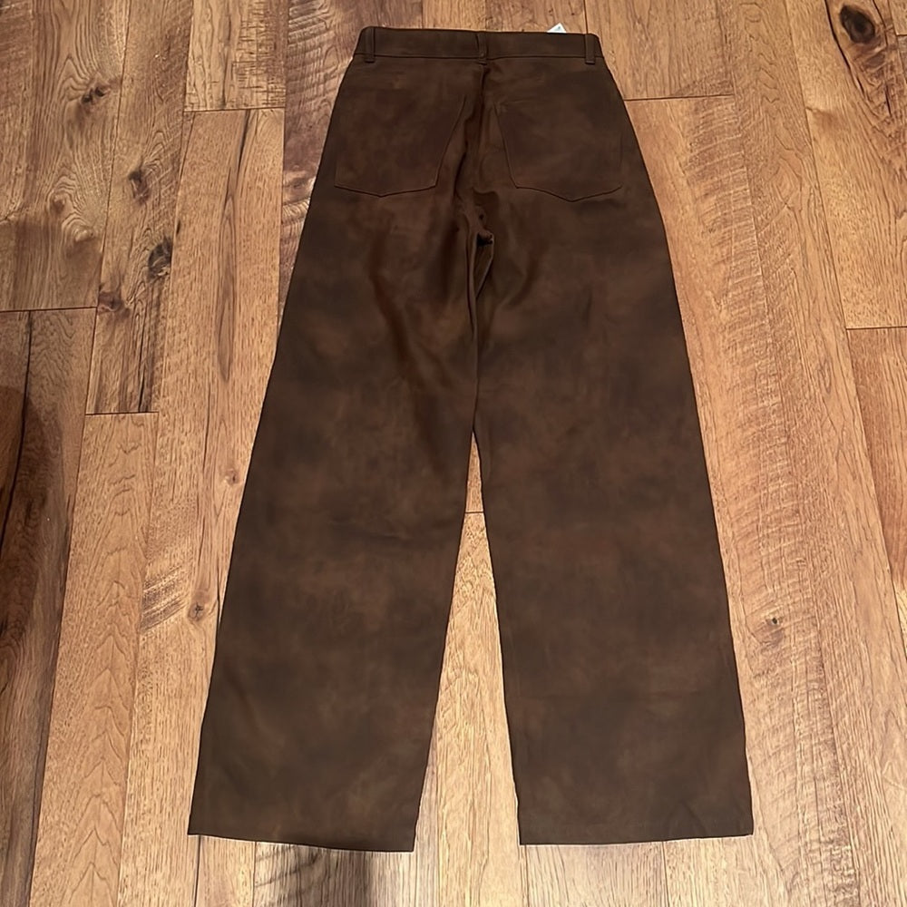 NWT Zara Woman’s Brown Wide Leg Jeans Size XS