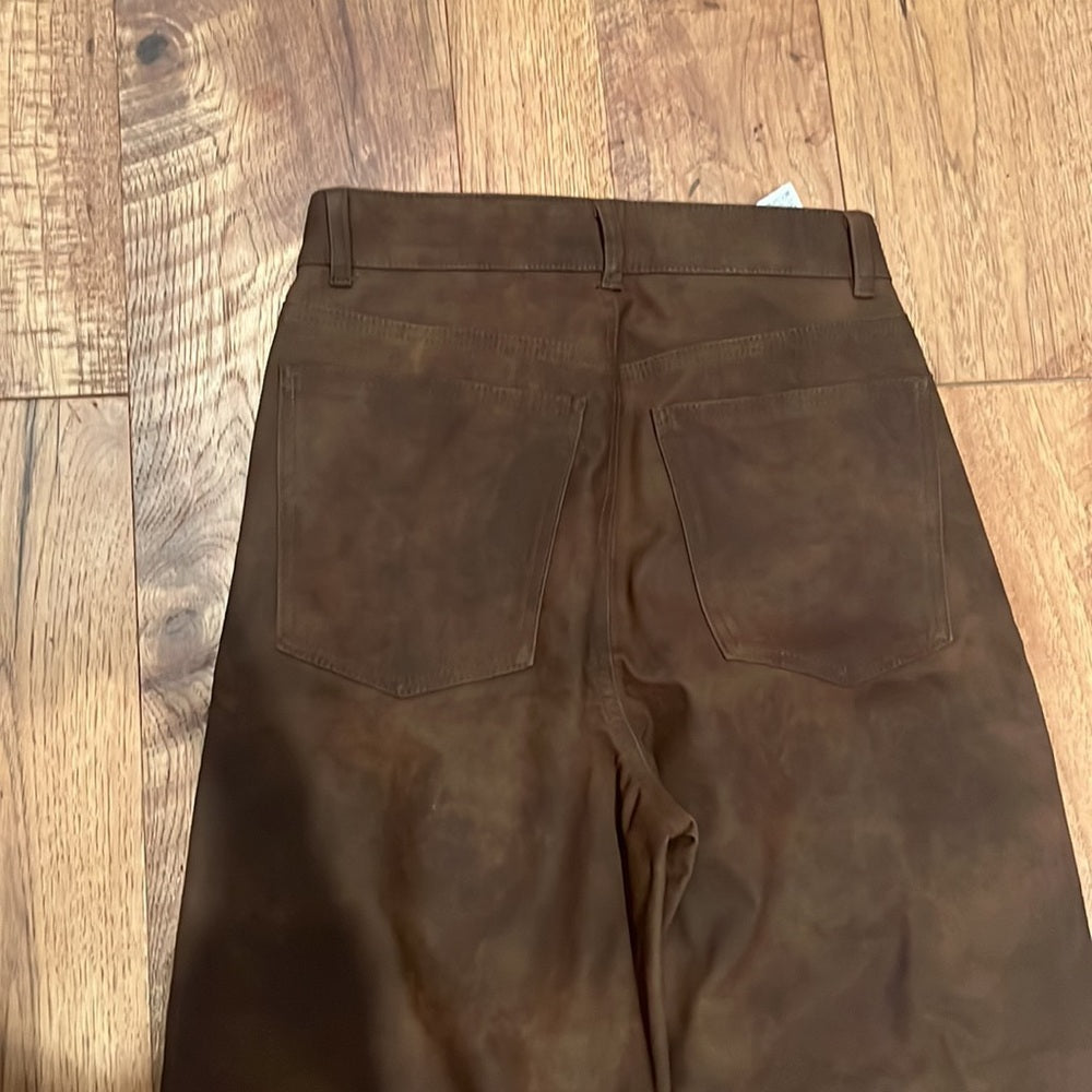 NWT Zara Woman’s Brown Wide Leg Jeans Size XS