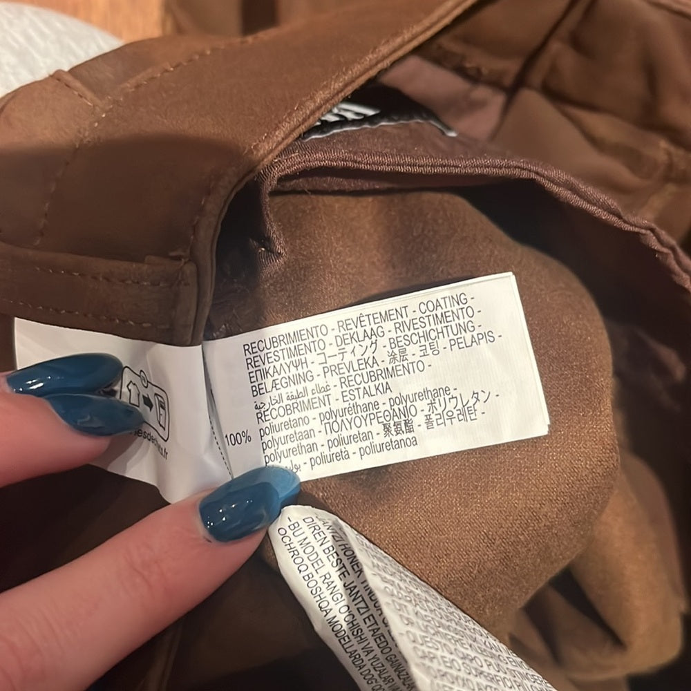 NWT Zara Woman’s Brown Wide Leg Jeans Size XS
