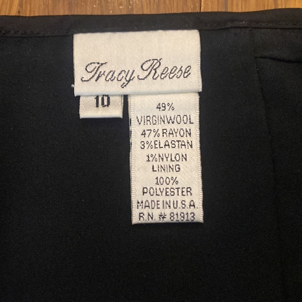 Tracy Reese Women’s Black Skirt With Lace Detailing Size 10