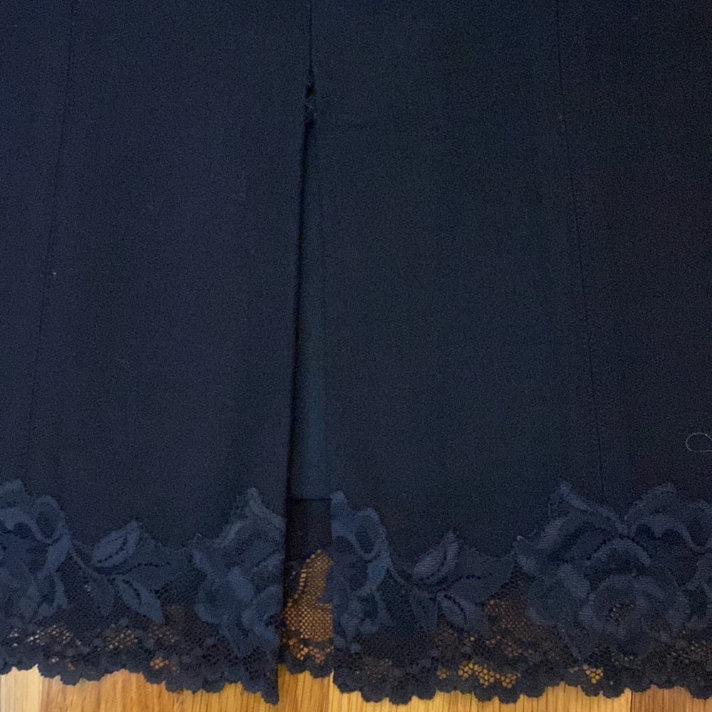 Tracy Reese Women’s Black Skirt With Lace Detailing Size 10