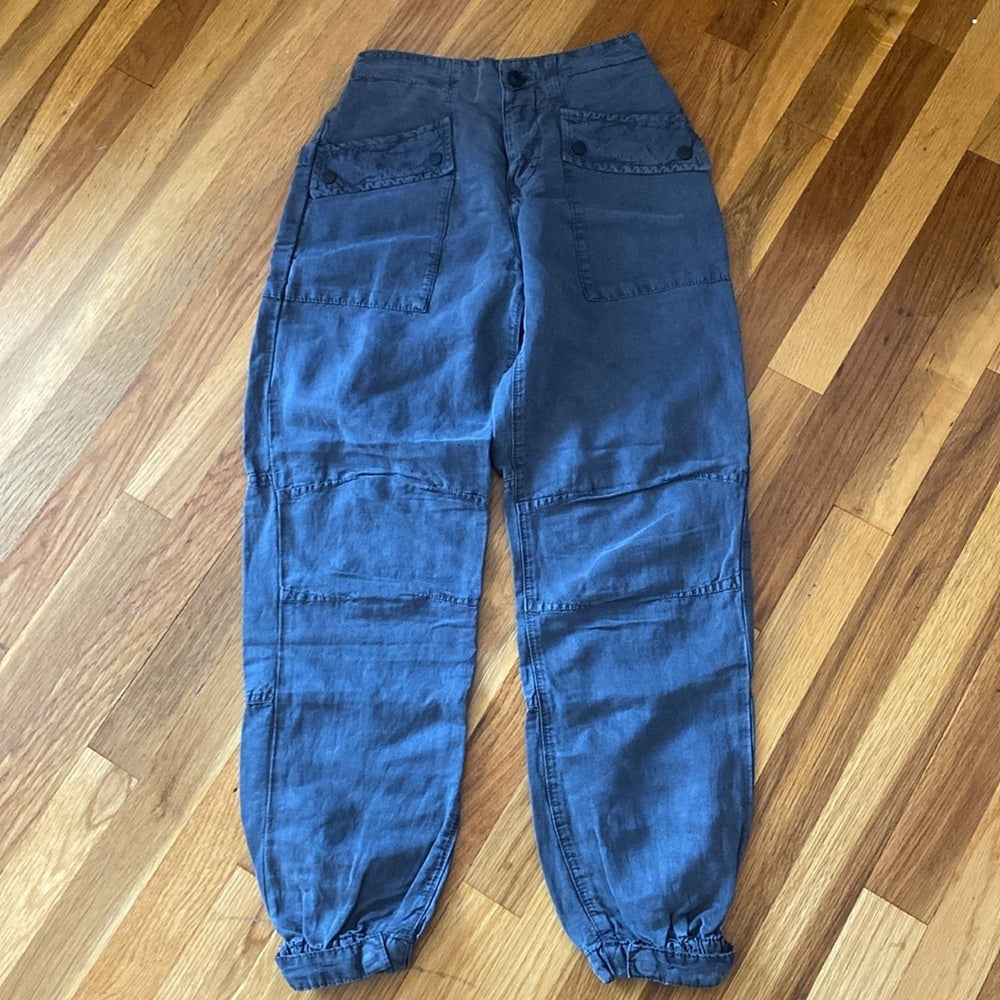 NWT All Saints Women’s Gray Cargo Pants Size 2
