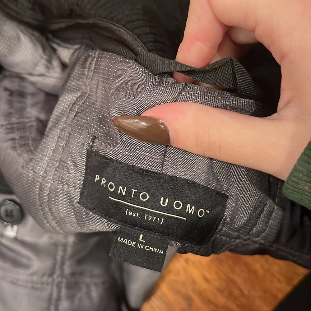 Pronto Uomo Men’s Black Jacket Size L