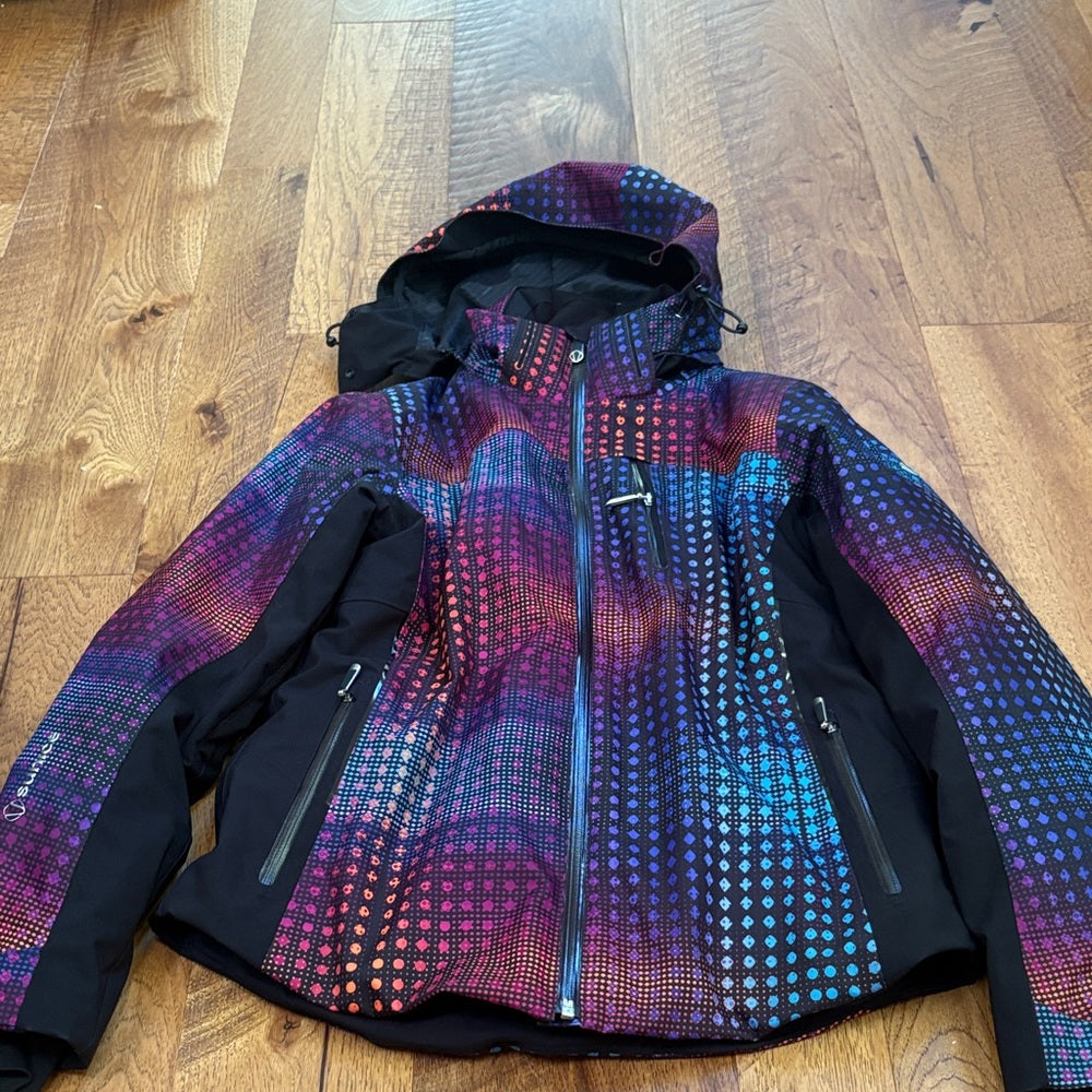 Sunice Woman’s Colorful Printed Snow Jacket Size US 8