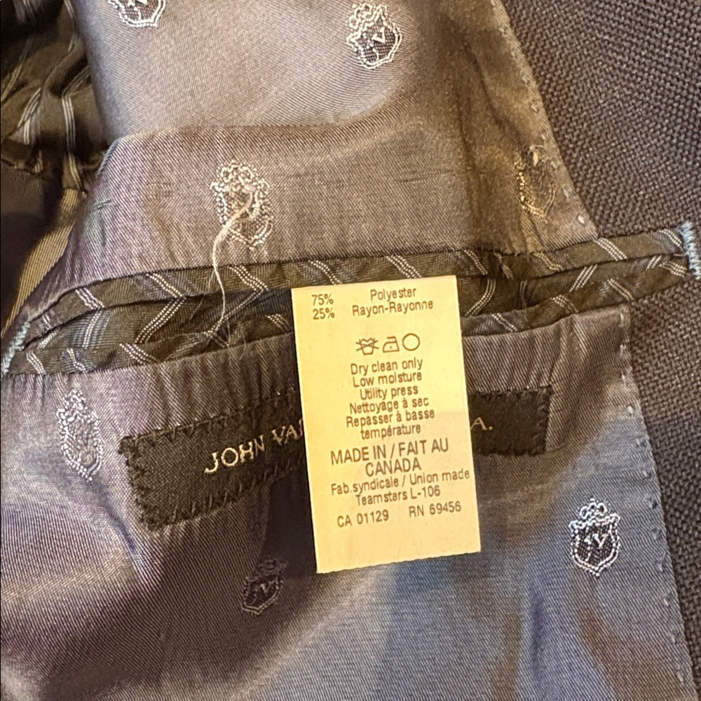 John Varvatos USA Men’s Blue Blazer Size 44R