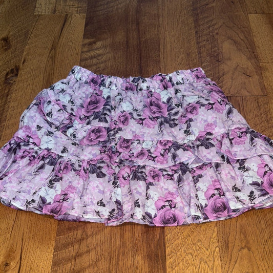 LoveShackFancy Woman’s Pink Floral Skirt Size P