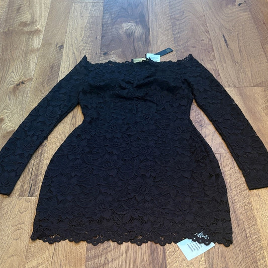 NWT House of Harlow 1960 Woman’s Black Lace Dress Size M