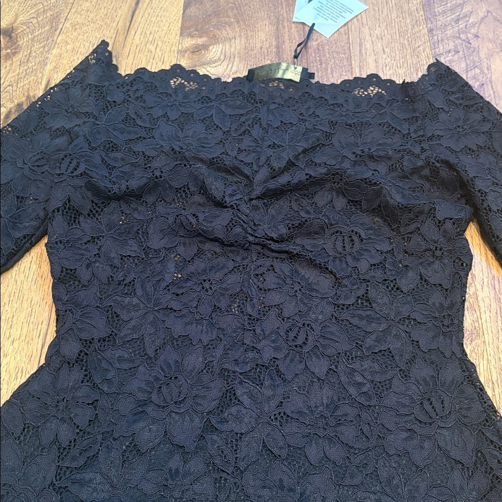 NWT House of Harlow 1960 Woman’s Black Lace Dress Size M
