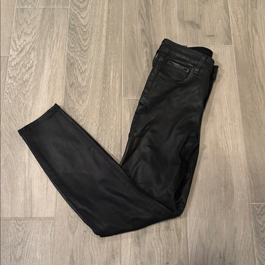 L'AGENCE Women’s Black Skinny Leather Pants Size 23