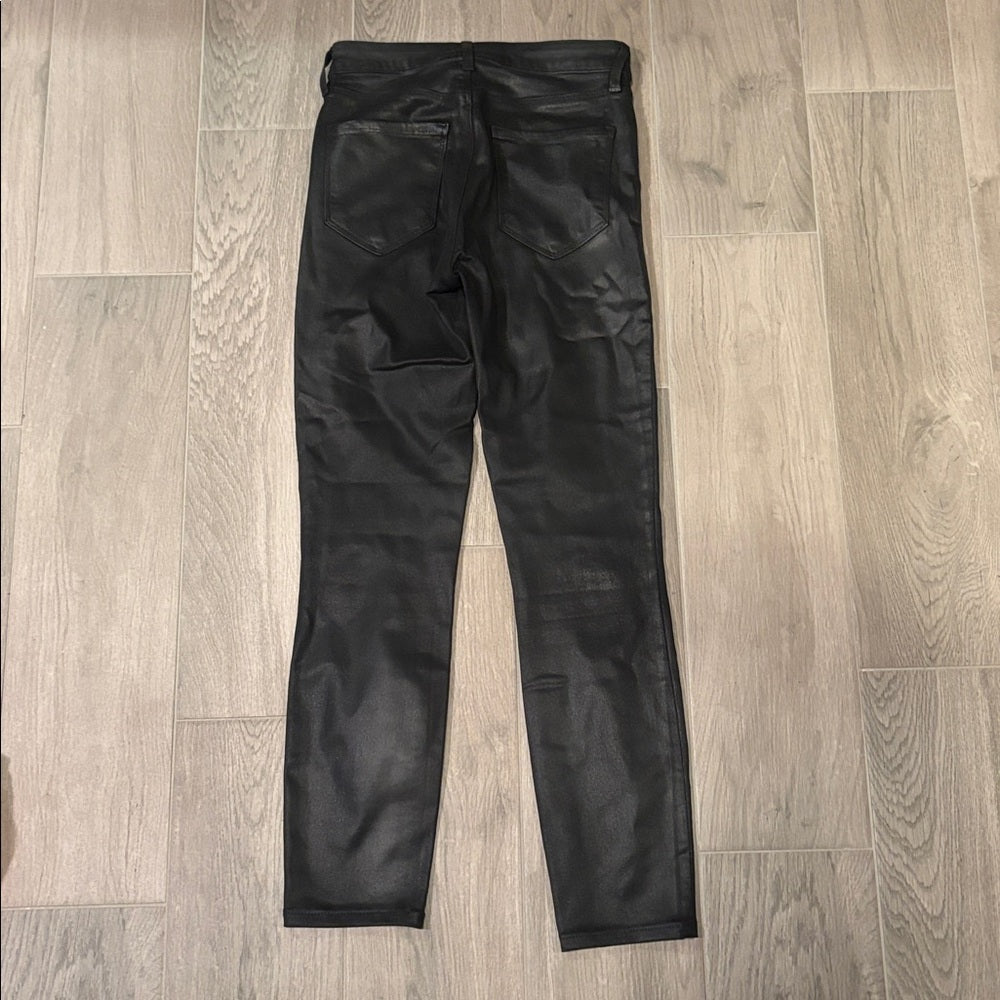 L'AGENCE Women’s Black Skinny Leather Pants Size 23