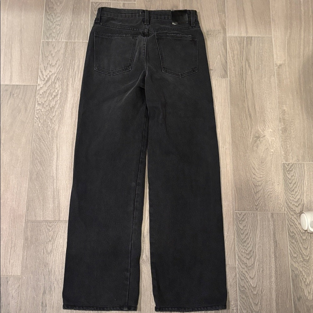 Simkhai Women’s Black Denim Jeans Wide Leg Size 24