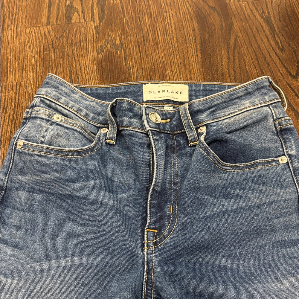 SLVRLAKE Women’s Denim Straight Leg Jeans Size 24