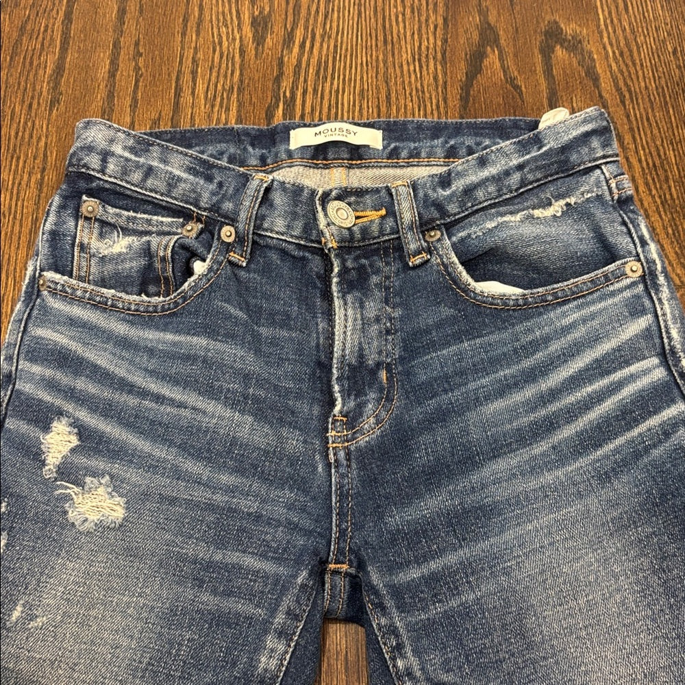 Moussy Vintage Women’s Blue Denim Jeans Size 24