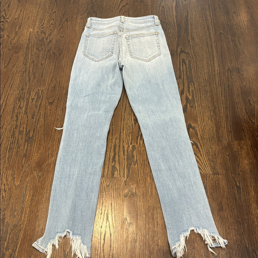 L’AGENCE Women’s Light Blue Distressed Jeans Size 23