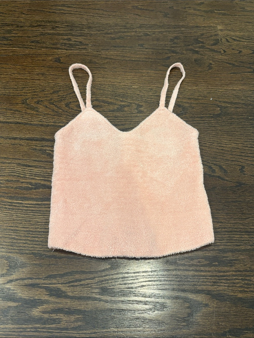 NWT Alice + Olivia Women’s Blush Pink Fuzzy Camisole Size Medium