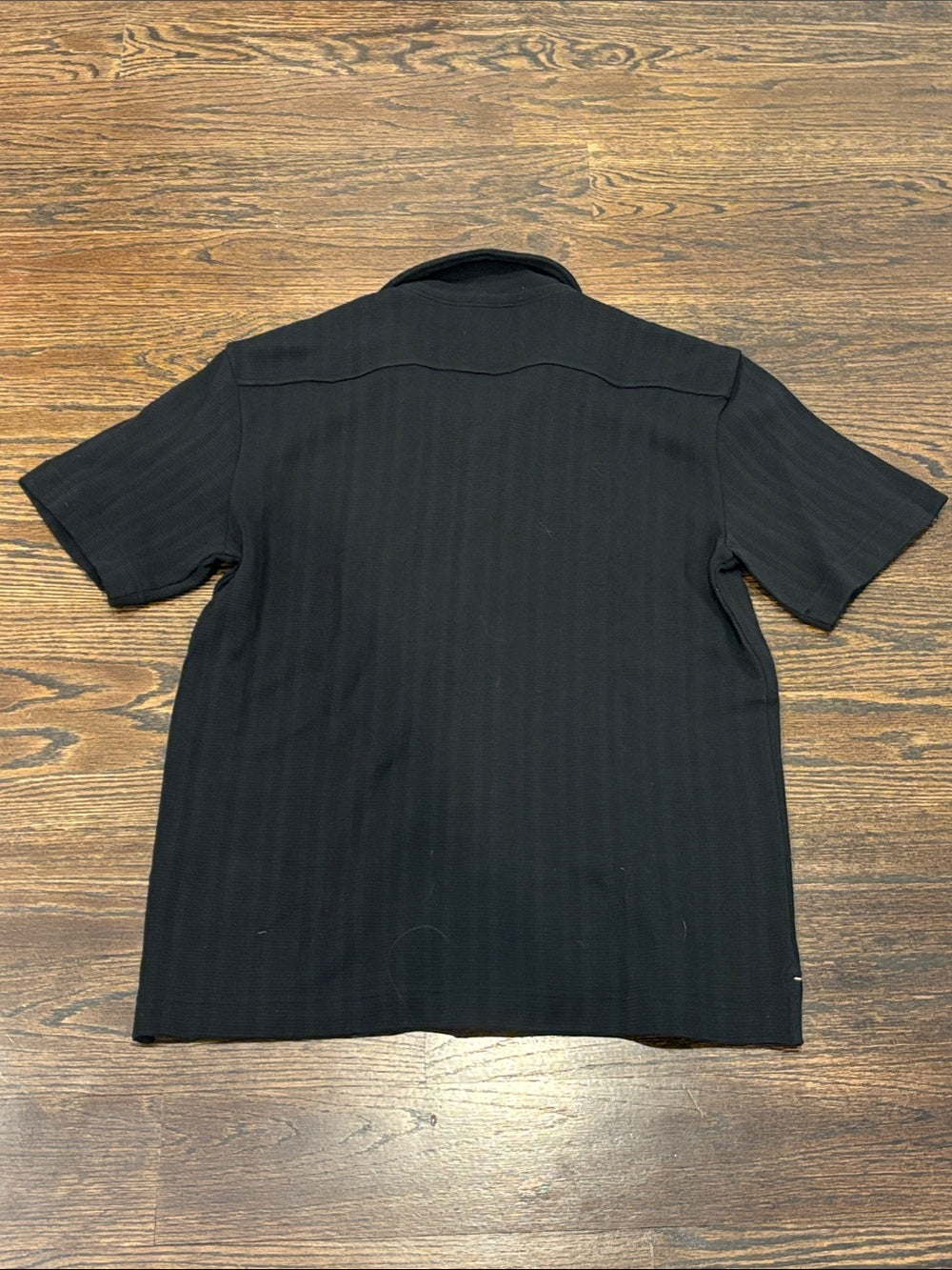 NWT Banana Republic Men’s Black Short-Sleeve Button-Down Shirt Size Small