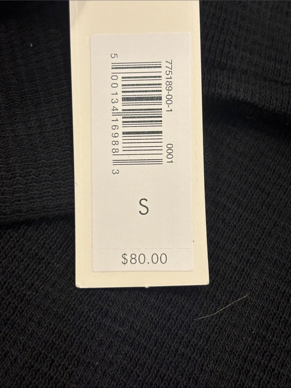 NWT Banana Republic Men’s Black Short-Sleeve Button-Down Shirt Size Small