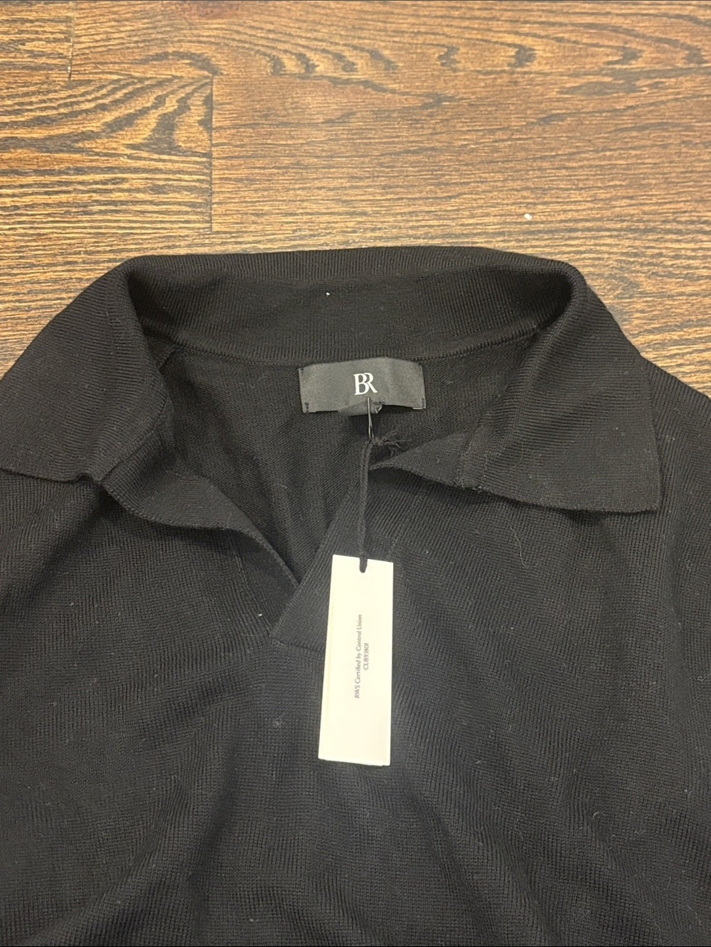 NWT Banana Republic Women’s Black Collared V-Neck Sweater Size Small