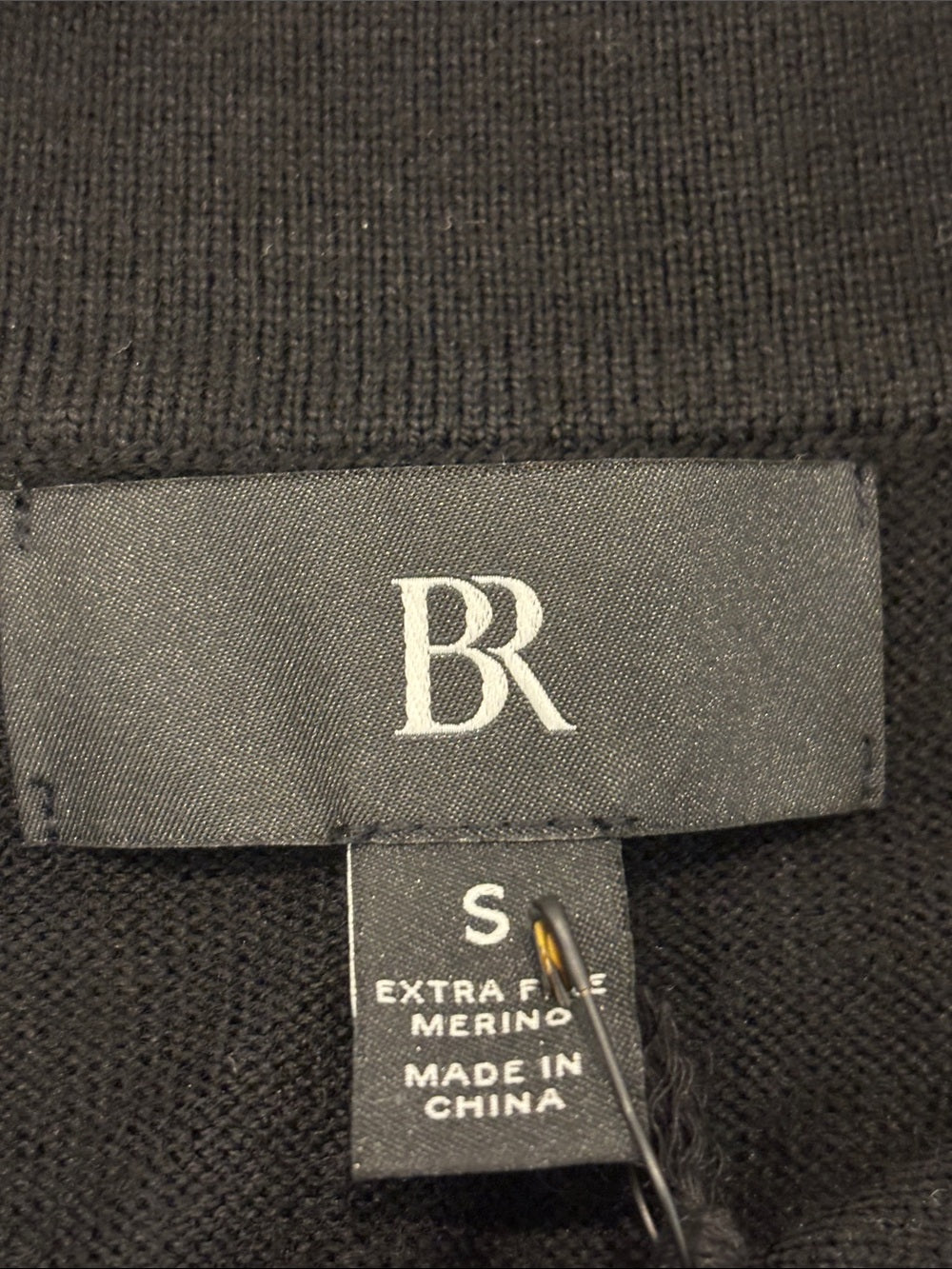 NWT Banana Republic Women’s Black Collared V-Neck Sweater Size Small