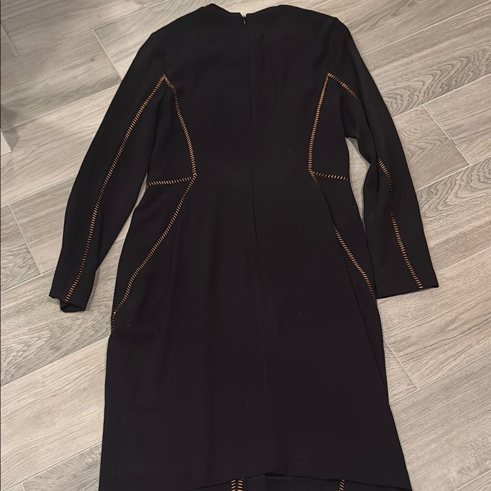 Rag & Bone Black Dress with Orange Stitch Detailing Size 6