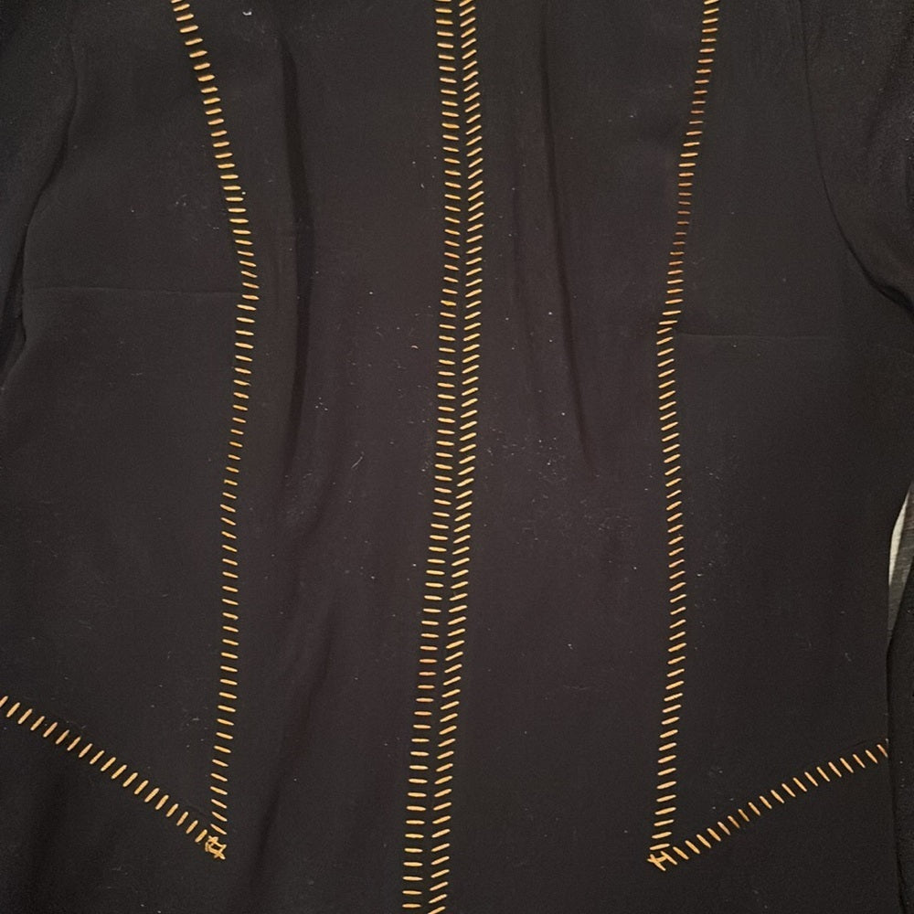 Rag & Bone Black Dress with Orange Stitch Detailing Size 6
