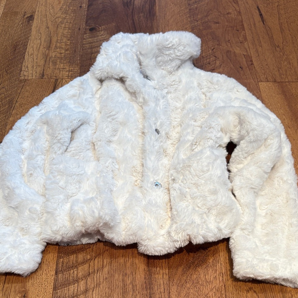 Me Jane Girl’s Faux Fur Jacket Size 7/8