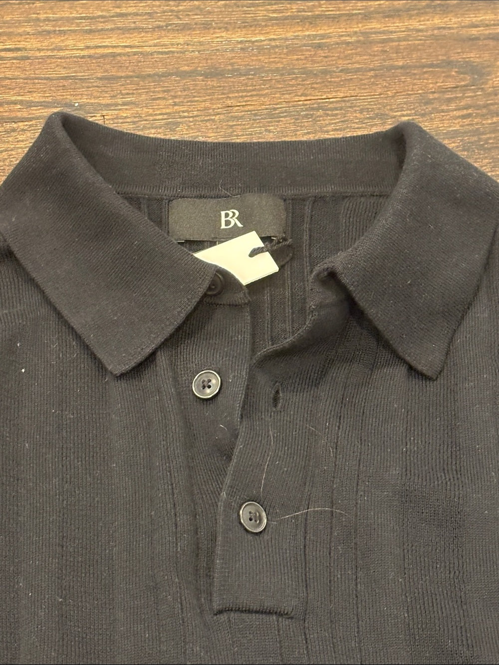 NWT Banana Republic Men’s Black V-Neck Collared Sweater Size Small