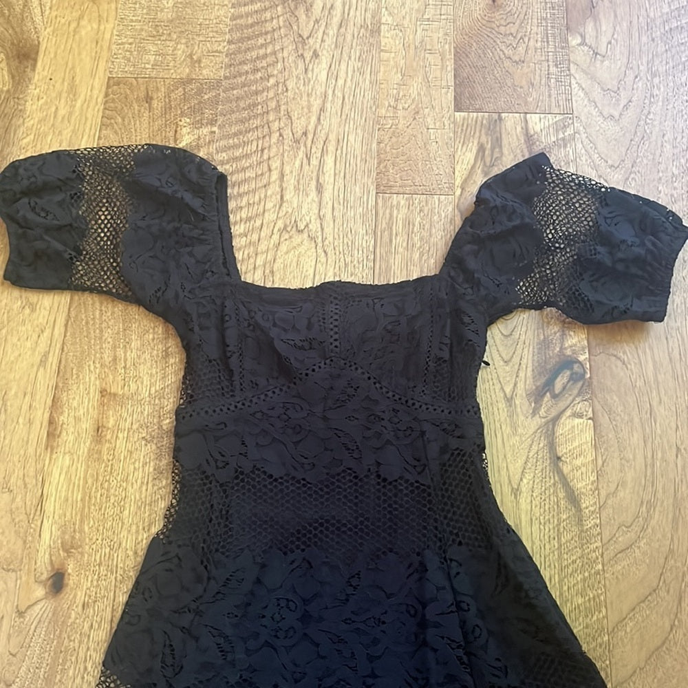 NWT Free People Woman’s Black Lace Dress Size XS