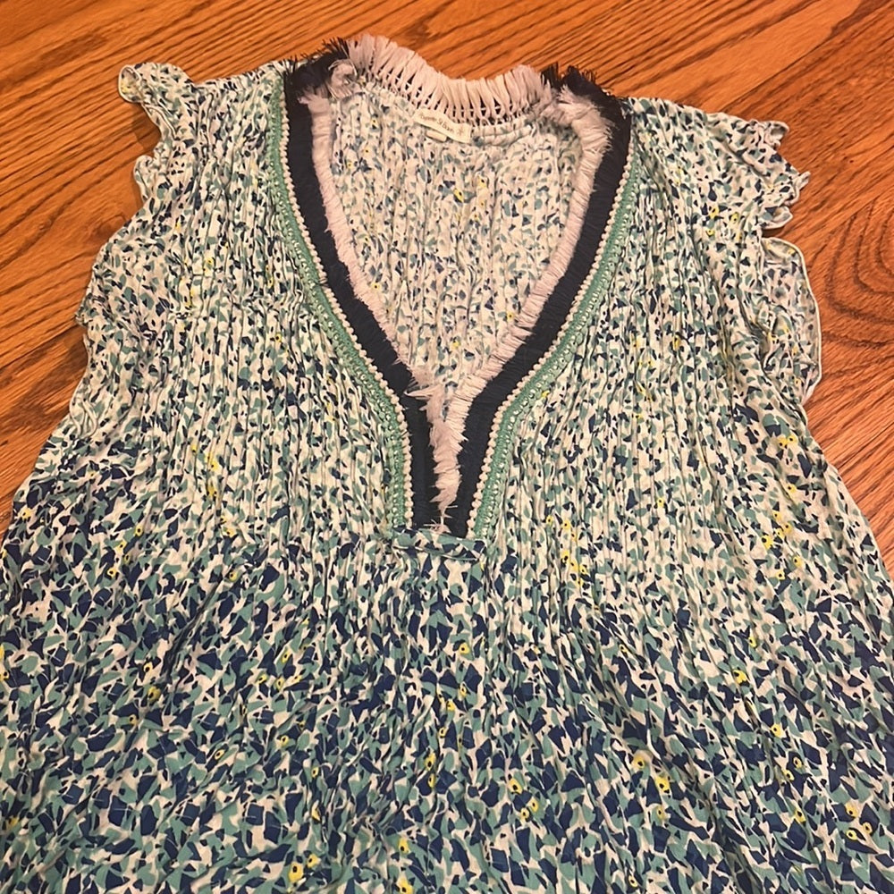 Poupette St.Barth Woman’s Blue Printed Dress Size S