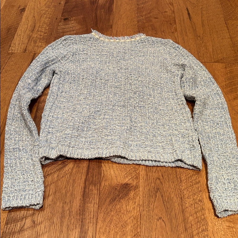 MNG Woman’s Blue Sparkle Sweater Size XS