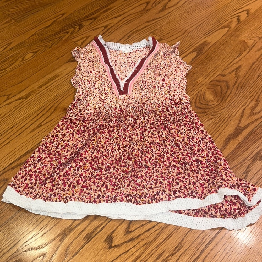 Poupette St Barth Woman’s Red Printed Dress Size S